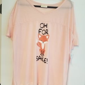 Oh For Fox Sake Sleepset. NWT pants included